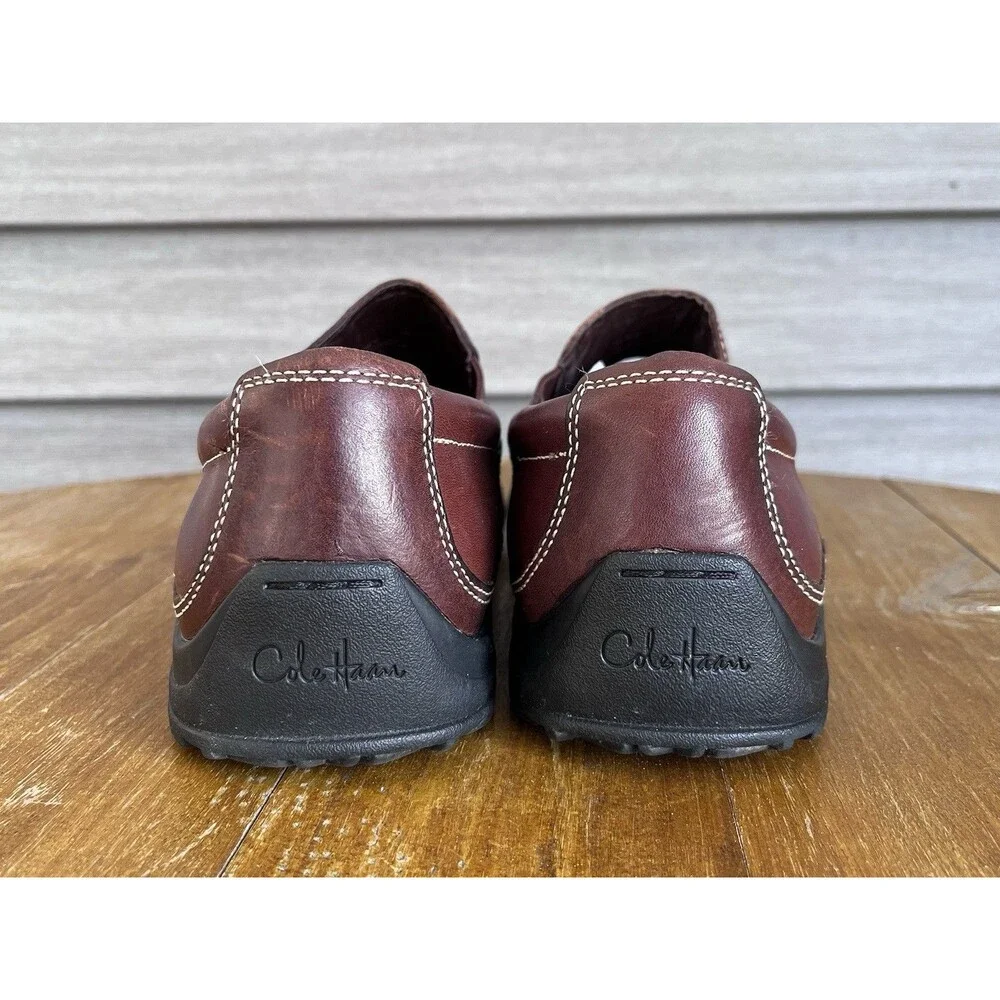 Cole Haan Leather Tucker Venetian NikeAir Comfort Loafers Mens 8 Fits 9 Brown